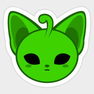 Cute Alien Sphynx Cat Sticker